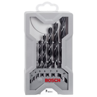 Bộ 07 mũi khoan gỗ chân tròn bosch 2607017034