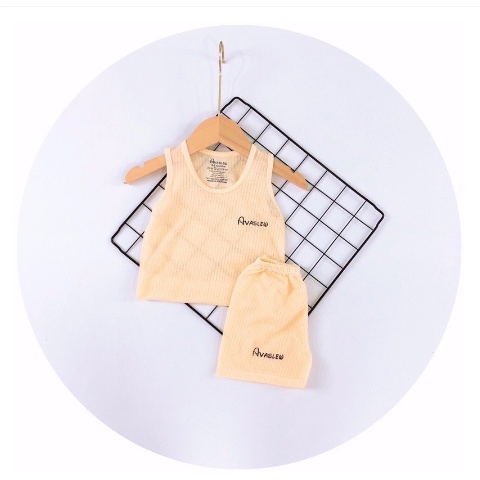 Bộ Ba Lỗ, Bộ Sát Nách Trơn Màu Cotton Mềm Mịn Thoáng Mát Chất Vải Sợi Tre Cho Các Bé 5-15Kg