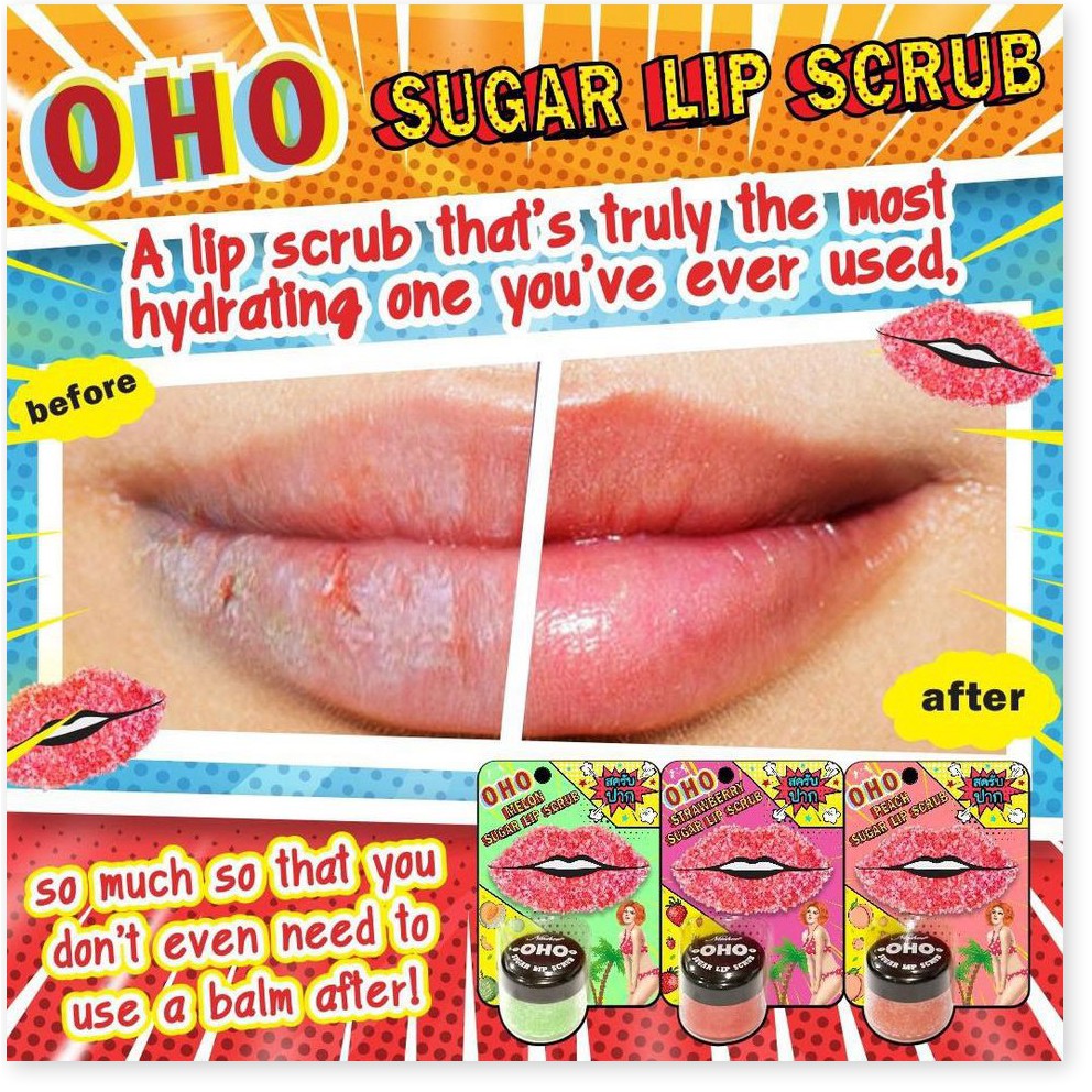 Mã khuyến mãi Tẩy Tế Bào Chết Cho Môi OHO SUGAR LIP SCRUB Thái Lan 25gram | BigBuy360 - bigbuy360.vn