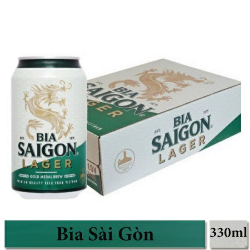 Bia Sài Gòn Lager lon 330ml