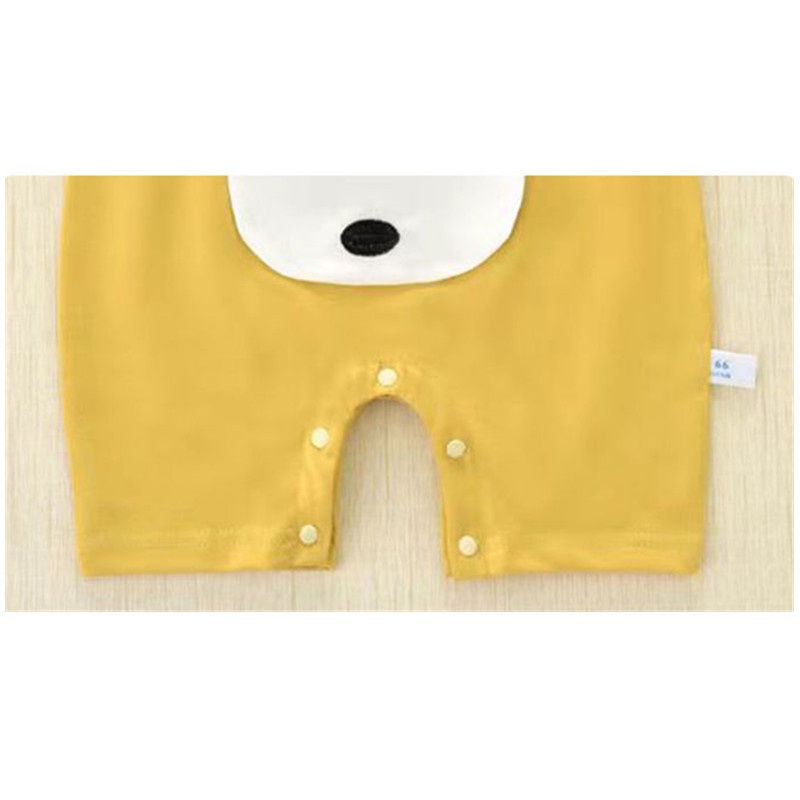 Bộ Áo Liền Quần Mùa Hè Không Tay Bằng Vải Cotton Dễ Thương Cho Trẻ Sơ Sinh