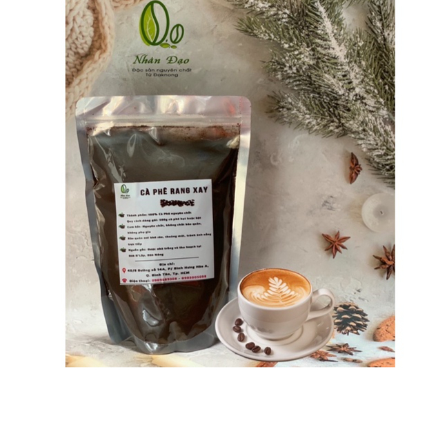 Cà phê nguyên chất 1 gói 500g (cf nha tự trồng rang xay)