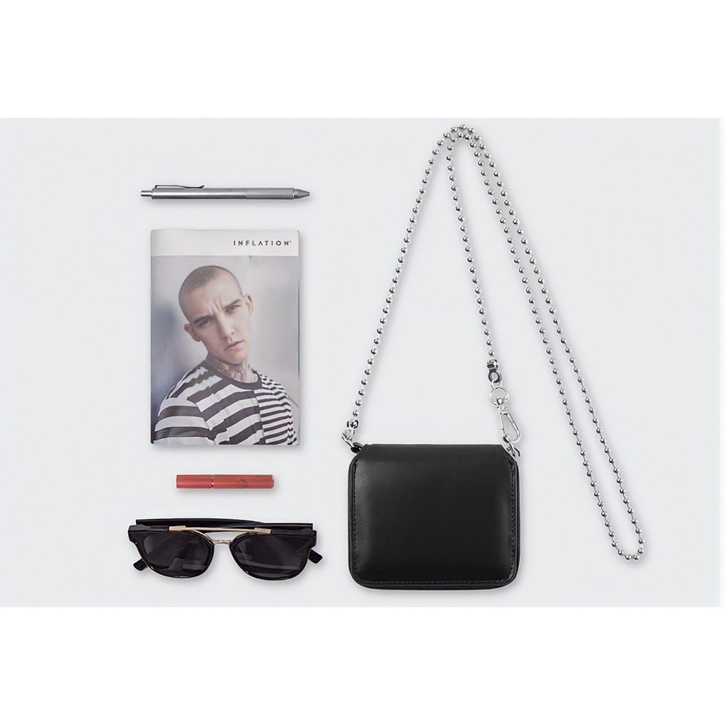 Túi ví da mini - novstore BLACK PURSE