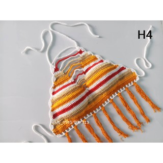 Bikini len móc phối màu