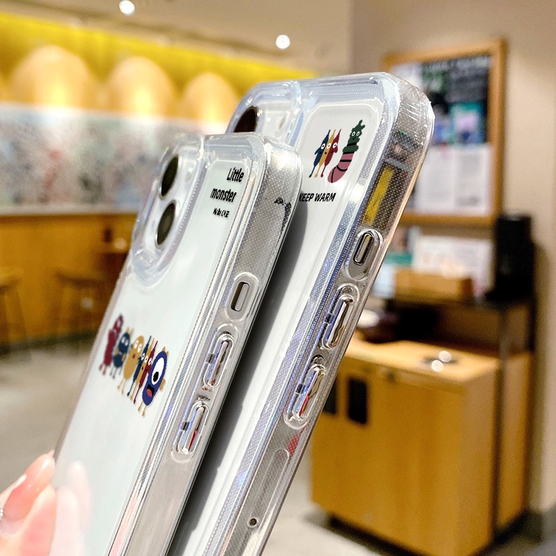 Ốp Điện Thoại Acrylic Hình Quái Vật Dễ Thương Cho IPhone XR 13 12 11 Pro Max X XS Max 8 7 Plus SE 2020 SE3