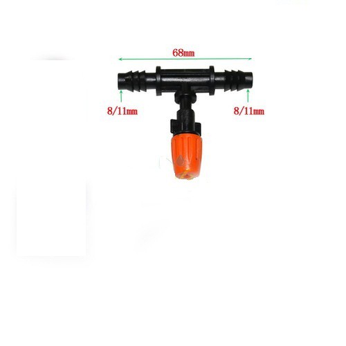 Bộ 12 Bec Tưới Phun Sương Đầu Đồng 1 Hướng Kèm Dây Và Phụ Kiện