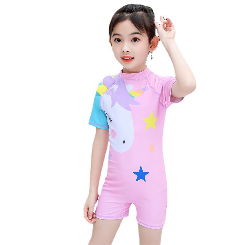 Đồ bơi bé gái liền thân đủ size cho bé từ 3 tuổi đến 12T tuổi, từ 15kg đến 40kg CD Kids