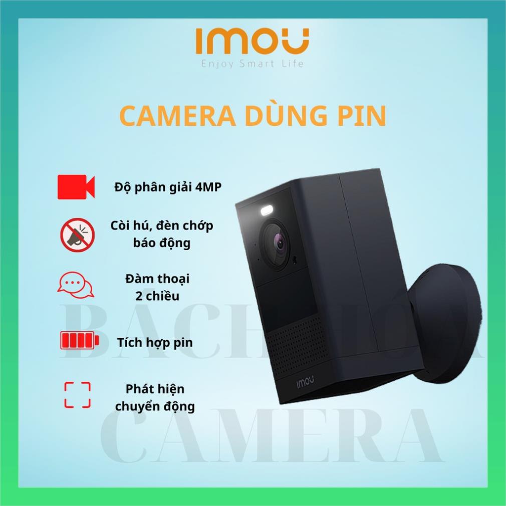 Camera WIFI IMOU dùng pin sạc IMOU B46LP 4MP độ nét cao hàng chính hãng