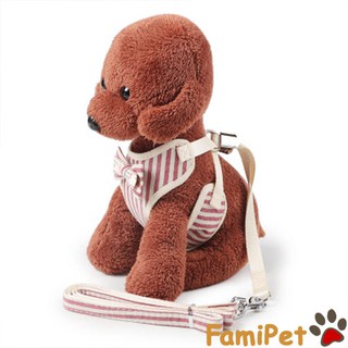 Yếm teddy kèm dây dắt cho chó mèo