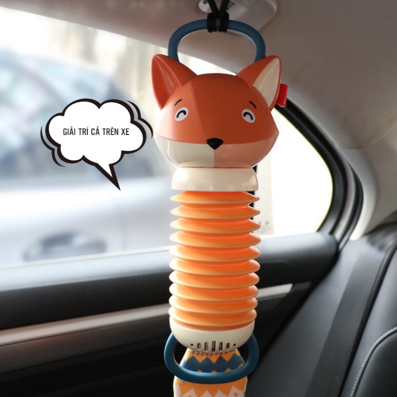 Đồ chơi trẻ nhỏ đàn arcordion cáo, đồ chơi treo nôi treo xe vui nhộn cho bé từ 0-12 tháng tuổi