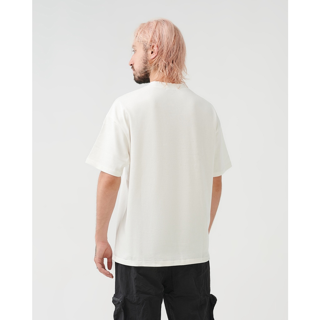 Áo Thun oversized DreamZ SIGNATURE LOGO - WHITE