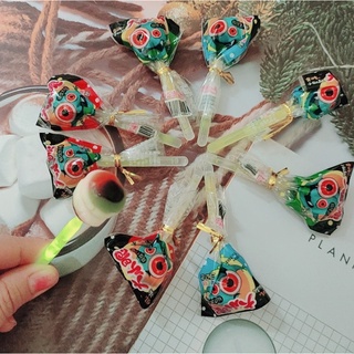 Kẹo mút con mắt halloween phát sáng hương vị trái cây