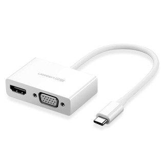 Cáp Chuyển Đổi USB TYPE C Sang HDMI + VGA Chính Hãng Ugreen