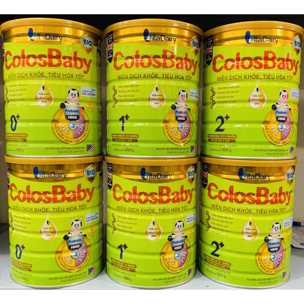 [Có mã QR tích xu] Sữa bột Colosbaby Bio Gold 0+, 1+, 2+ (800g)