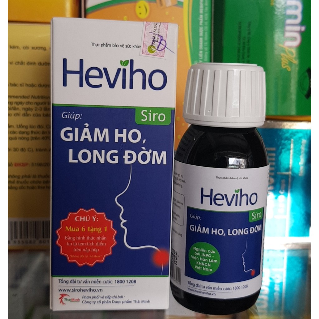 (chính hãng) TPCN heviho dạng siro giảm ho long đờm