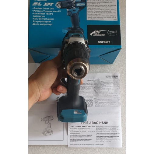 THÂN MÁY KHOAN 2 CHỨC NĂNG MAKITA DDF487Z - 18V. BL MOTOR. HÀNG CHÍNH HÃNG.