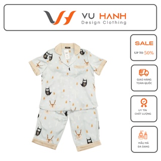 Bộ lụa mặc nhà mẫu ngẫu nhiên | Shop Vũ Hạnh