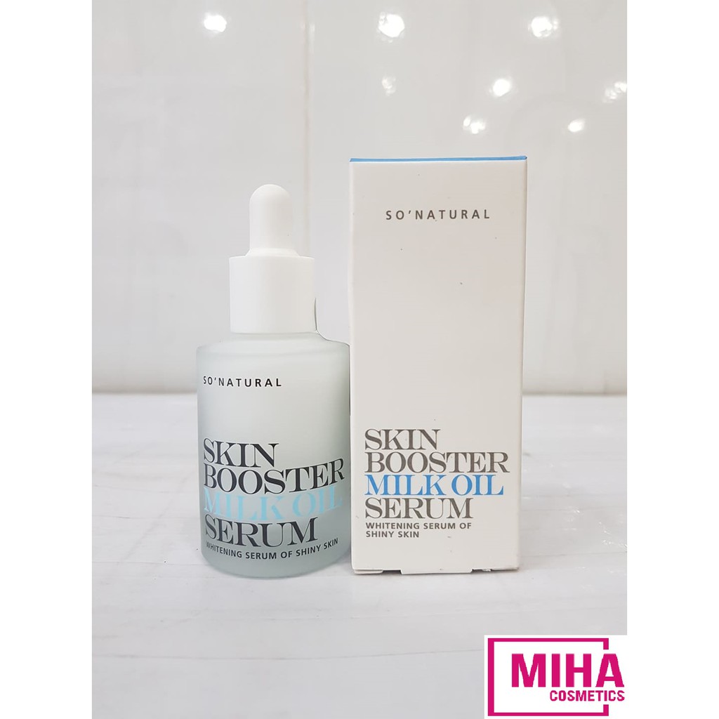 Tinh Chất Serum Kích Trắng Da So Natural Skin Booster Milk Oil Serum 30ml Hàn Quốc