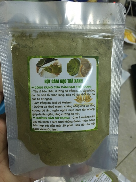 Giá Buôn 100g cám gạo trà xanh trắng da Handmade | BigBuy360 - bigbuy360.vn