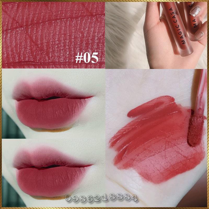 Son kem lì Magic Casa Love Lip Glaze tông nhung lì lâu trôi MCG6