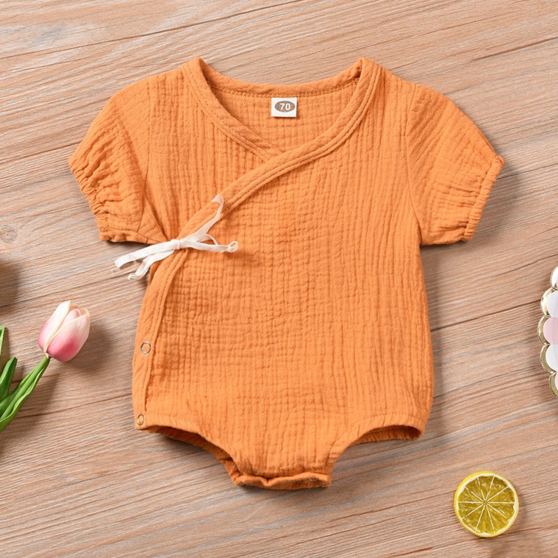 Jumpsuit Tay Ngắn Đáng Yêu Cho Bé