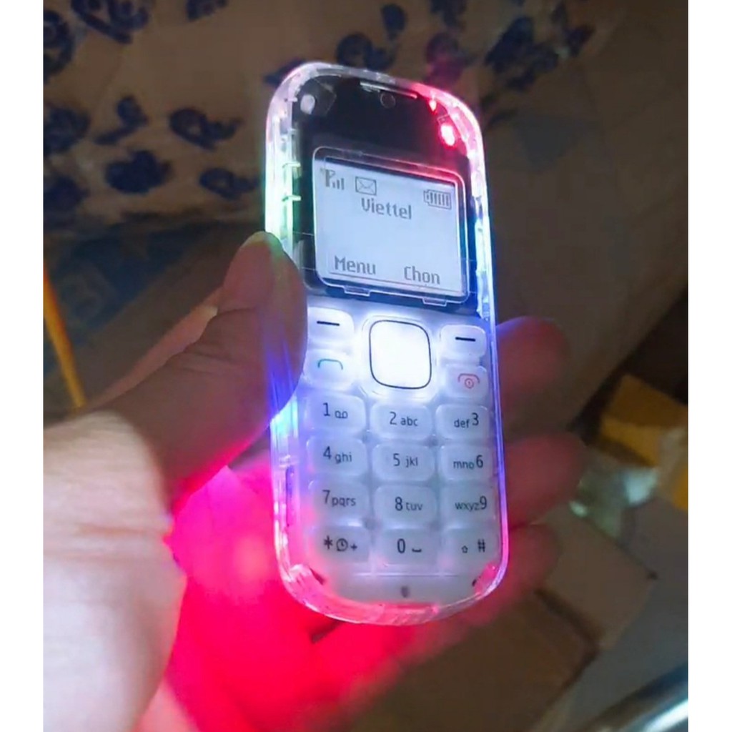 Điện thoại Nokia 1280 Độ 10 Bóng Nháy + 1 Bóng Led 7 Màu RGB Được Chọn Phụ Kiện