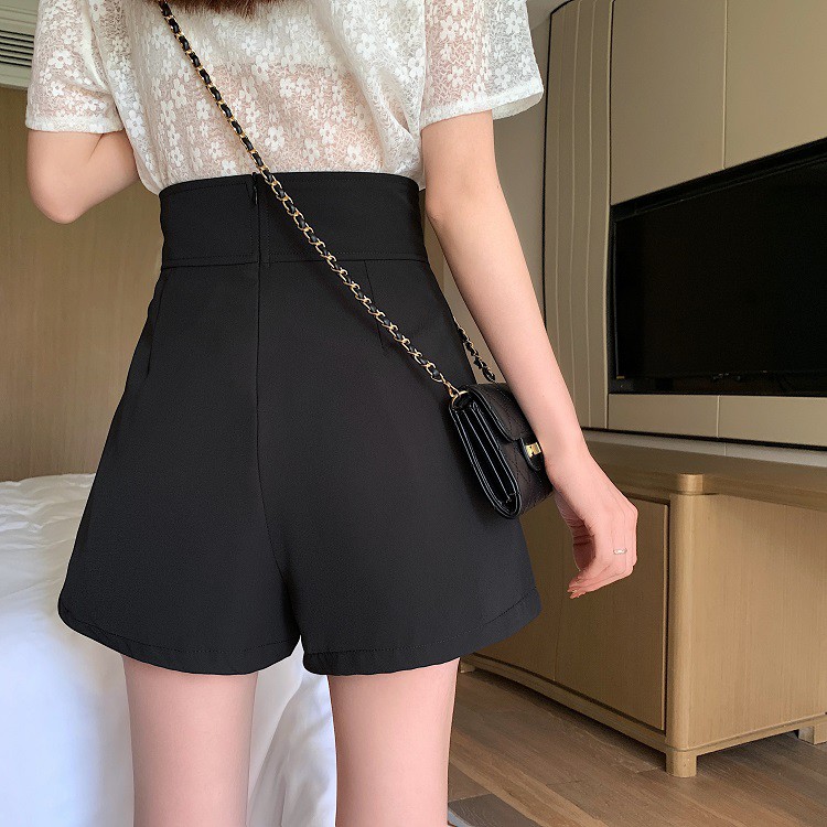 Quần Short Nữ Giả Váy Cạp Cao 3 Khuy Fullsize - Quần Sooc Giả Chân Váy Nữ Ngắn Ullzang CV19