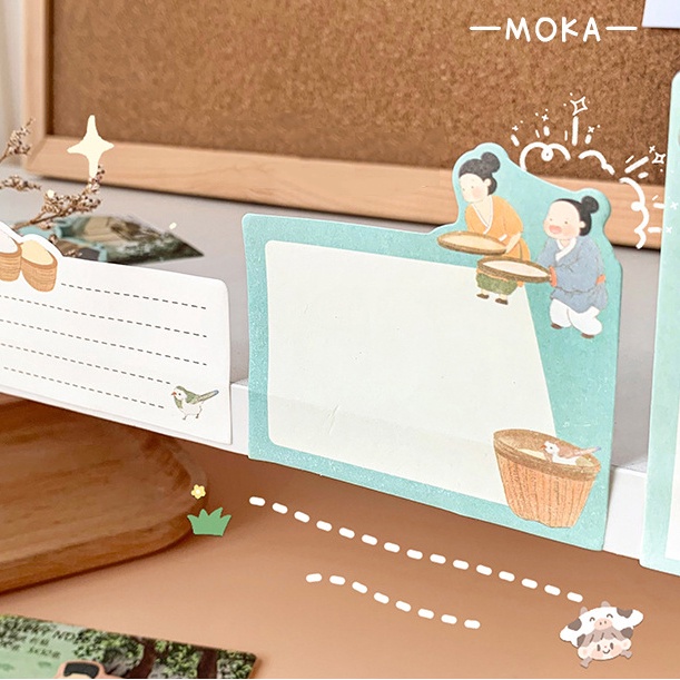 Set 90 Tấm Giấy Ghi Chú Tự Dính Họa Tiết Hoạt Hình Sáng Tạo