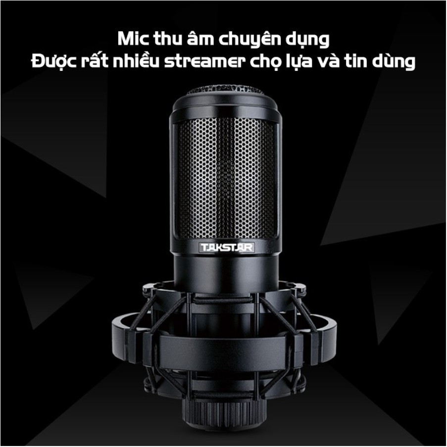 Micro K320, Mic Hát Live Stream Hát Karaoke, Thu Âm Chuyên Nghiệp - Takstar PC K320 Nguồn 48V