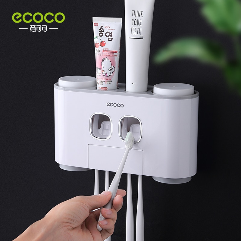Giá đỡ bàn chải và kem đánh răng gắn tường tiện lợi cho nhà tắm