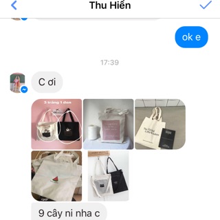 Freeship 99k tq_combo 9 túi tote thu hiền