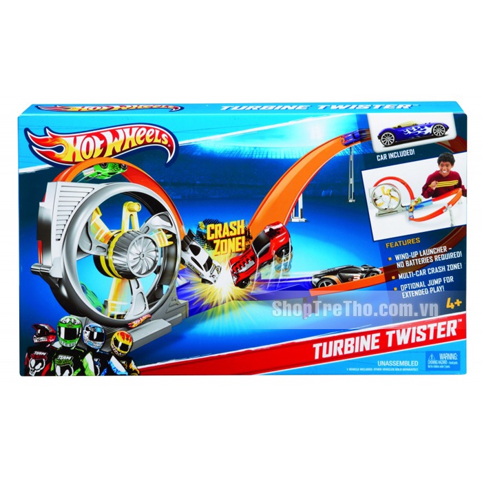 Bộ đường ray đua xe Hot Wheels Turbin Twister SP