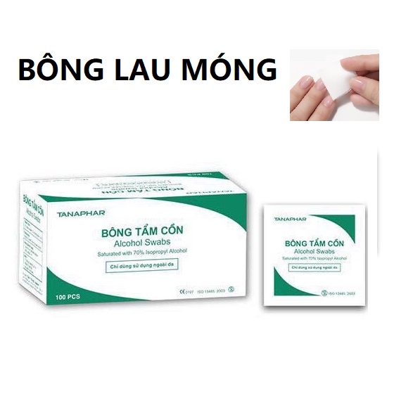 Combo 20 miếng bông tẩm cồn lau móng  💖💖💖