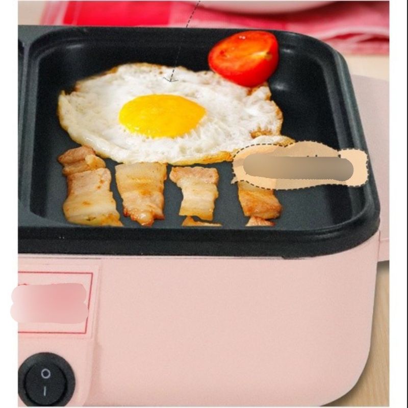 Nồi Lẩu Nướng 2in1 Mini Hàn Quốc, Bếp Lẩu Nướng 2 Ngăn Đa Năng Hàn Quốc Cao Cấp