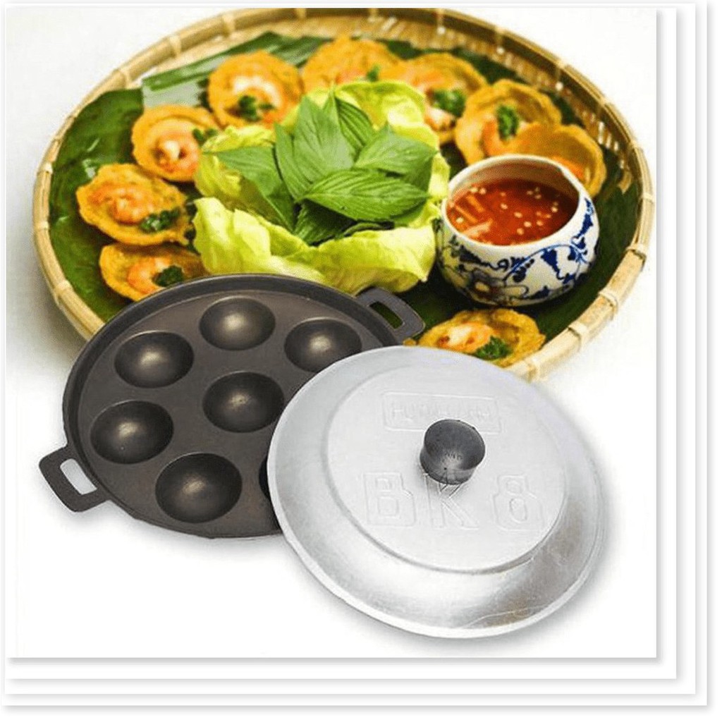 Khuôn đổ bánh khọt tiện dụng 8 lỗ