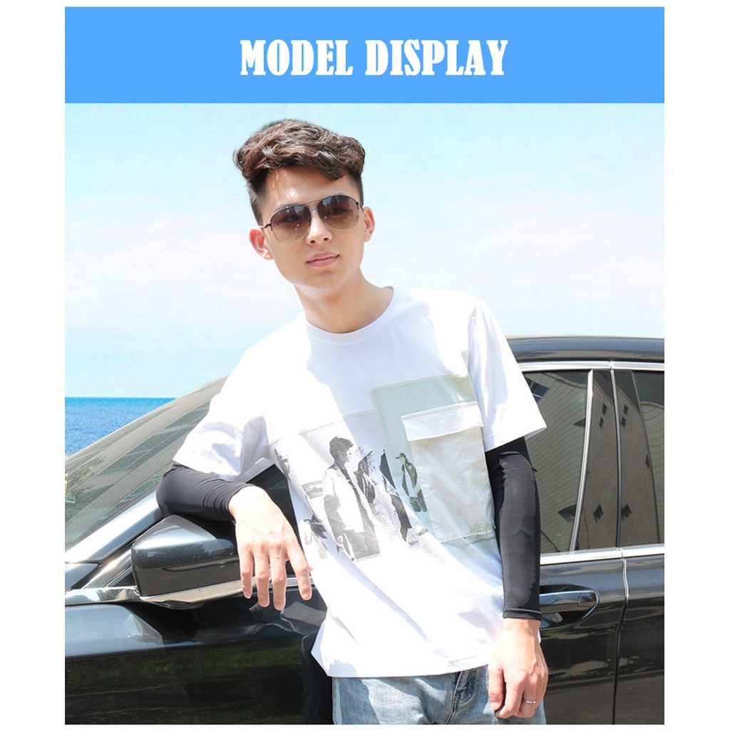 Globetrotter 1 ROCKBROS Cánh Tay Tay Xe Đạp Tay Đi Chạy UV Chống Nắng Ngoài Trời Nylon Aarm Tay Xe Đạp Tay