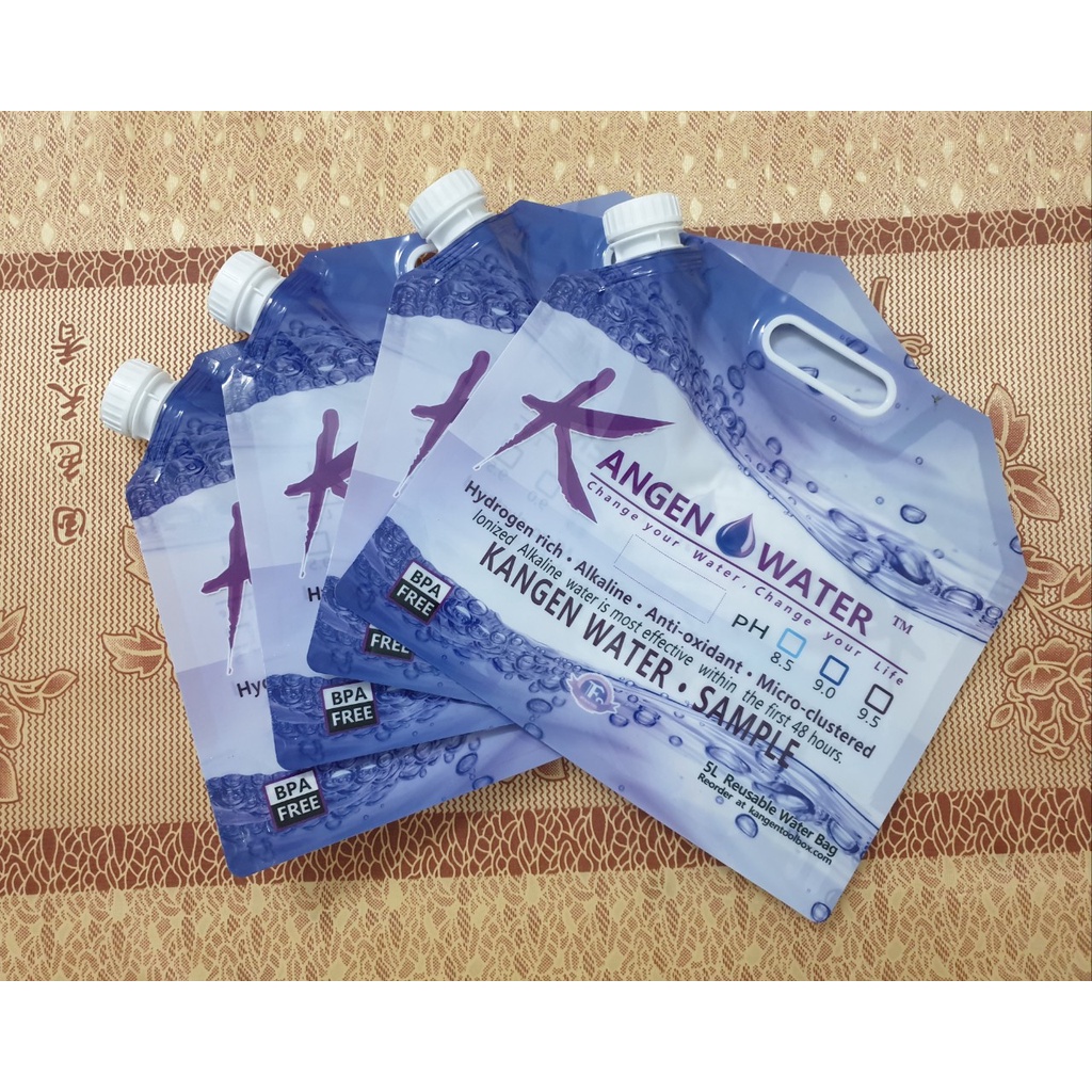 Túi Đựng Nước Kangen-Enagic 5lít Chuyên Dụng Đựng Nước Ion Kiềm pH 8.5-9.5