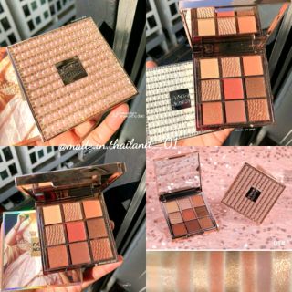 Bảng mắt 9 ô Novo đính hạt cổ điển Tone nâu tây - Mới