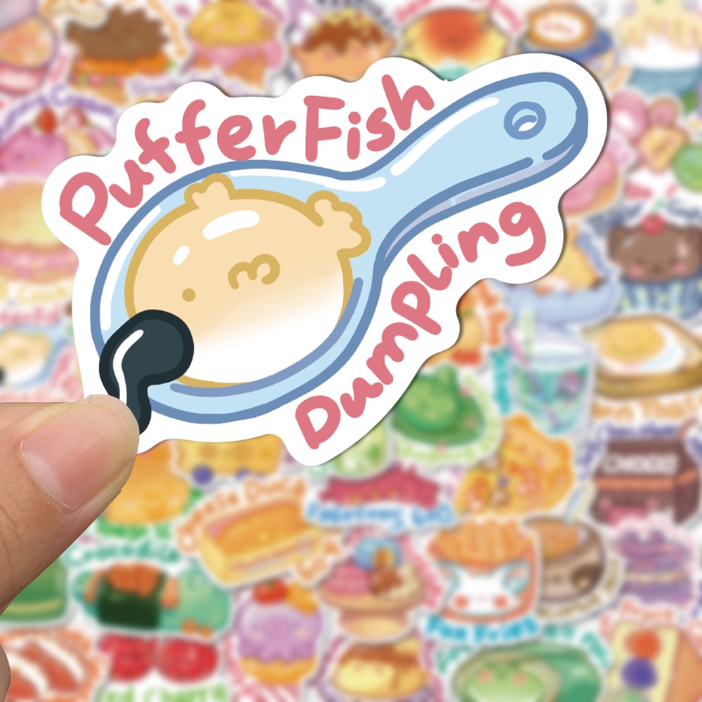 Bộ 50 Miếng Dán Trang Trí Laptop Chống Thấm Nước Hình Động Vật Hoạt Hình Dễ Thương