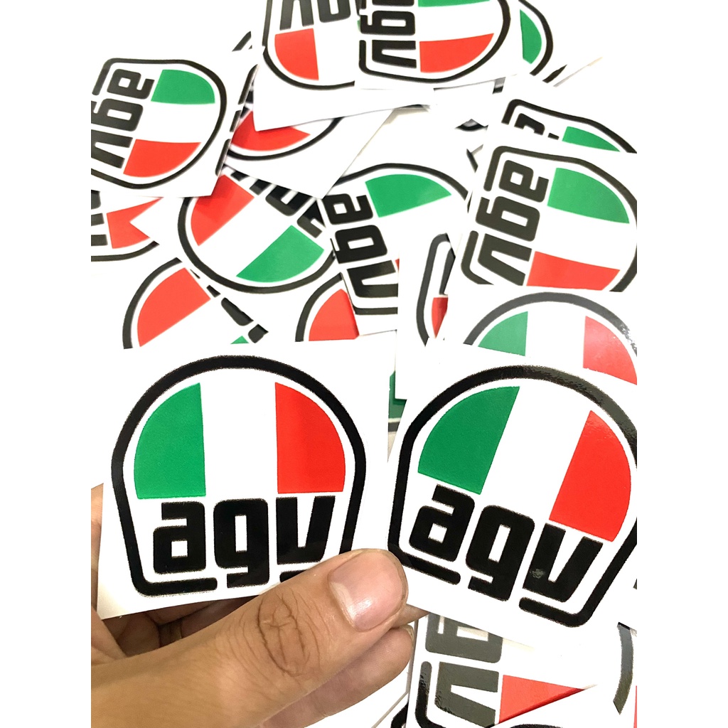 Tem Sticker Hình AGV Team 3 Lớp Chống Phai Màu