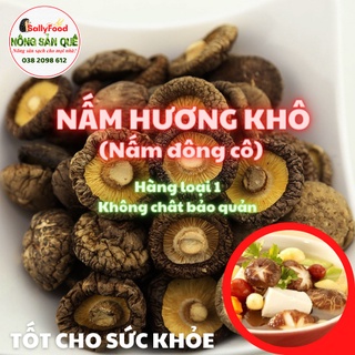 250g Nấm Đông Cô Hữu Cơ SallyFood Nấm Hương Khô Loại 1 To Dày Sạch 4-5cm Thơm Tự Nhiên Không Chất Bảo Quản Sỉ Nông Sản