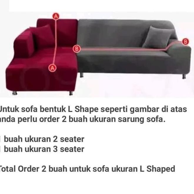 SIKU Vỏ Bọc Ghế Sofa 1 / 2 / 3 / 4 Chỗ Ngồi Hình Chữ L Co Giãn Tiện Dụng