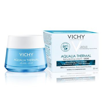 [Quà tặng] Kem dưỡng ẩm và cung cấp nước Vichy Aqualia Thermal Rehydrating Cream Light 50ml