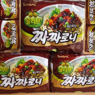 (ComBo 5 Gói) MÌ TRỘN TƯƠNG ĐEN Dầu Oliu SAMYANG 140g HÀN QUỐC