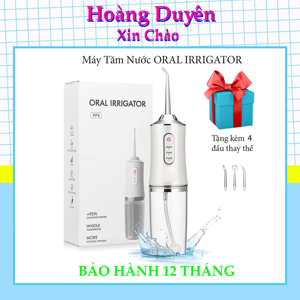 Máy Tăm Nước Vệ Sinh Răng Miệng - Máy Tăm Nước Cầm Tay Du Lịch Oral Irrigator Mẫu Mới Nhất