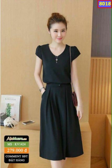 SÉT BỘ ỐNG RỘNG VẢI CÁT HÀN CỰC đẹp | BigBuy360 - bigbuy360.vn