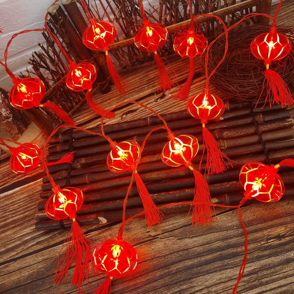 Dây đèn LED 10 chế độ 3D dài 1.6m trang trí năm mới