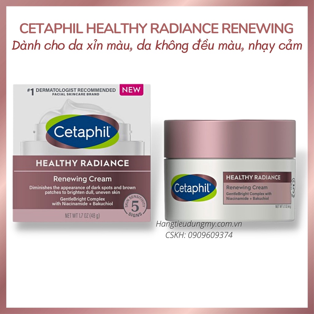 KEM DƯỠNG CETAPHIL HEALTHY RADIANCE ANTIOXIDANT-C|SÁNG DA KHỎE MẠNH, GIẢM VẾT THÂM, ĐƯỢC THIẾT KẾ CHO DA NHẠY CẢM,