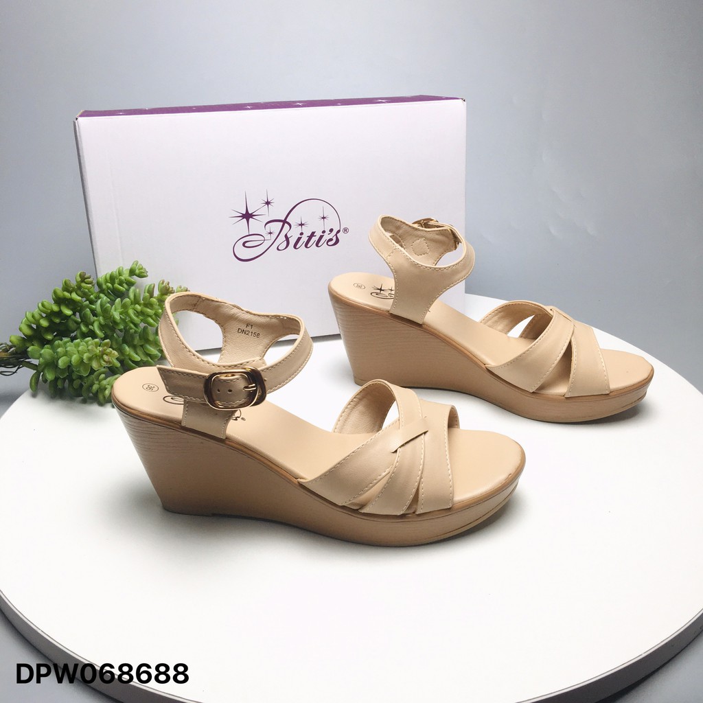 Sandal nữ BlTIS ❤️FREESHIP❤️ Dép quai hậu nữ đế xuồng 7cm quai cài DPW068688