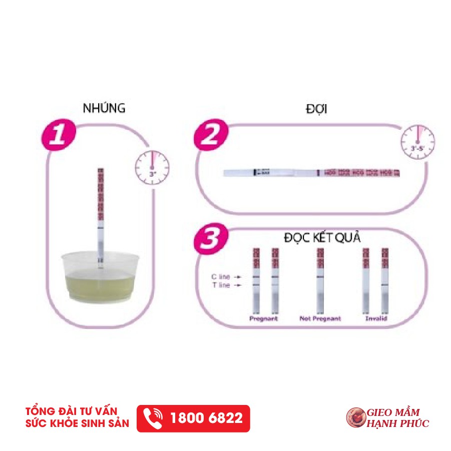 Que thử thai cao cấp ABON test